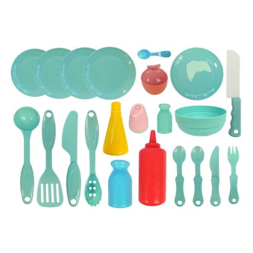 Lean Toys Orange kitchen for children 93.5 cm – 4