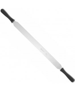 Ambrogio Sanelli Flat pastry spatula with two handles 705 mm, gray