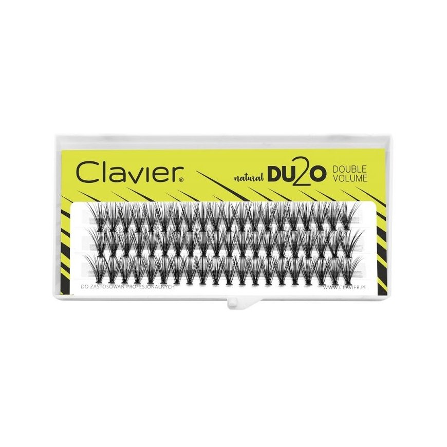 CLAVIER_DU2O Double Volume kępki rzęs 13mm
