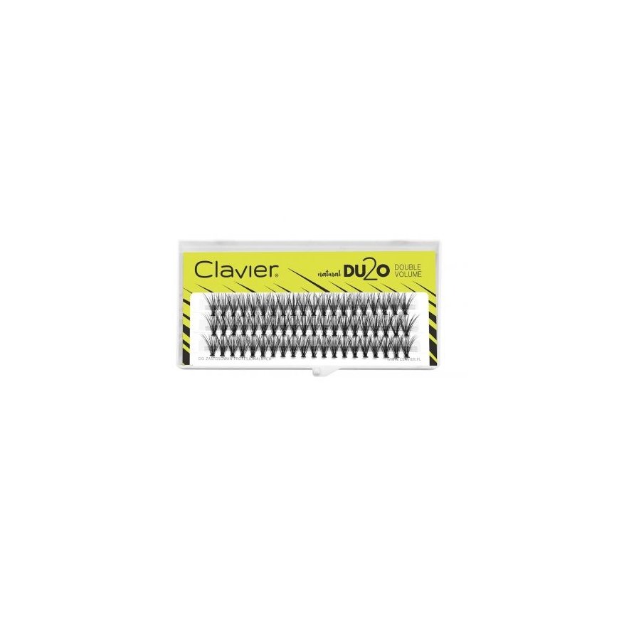 CLAVIER_DU2O Double Volume kępki rzęs 13mm – 2