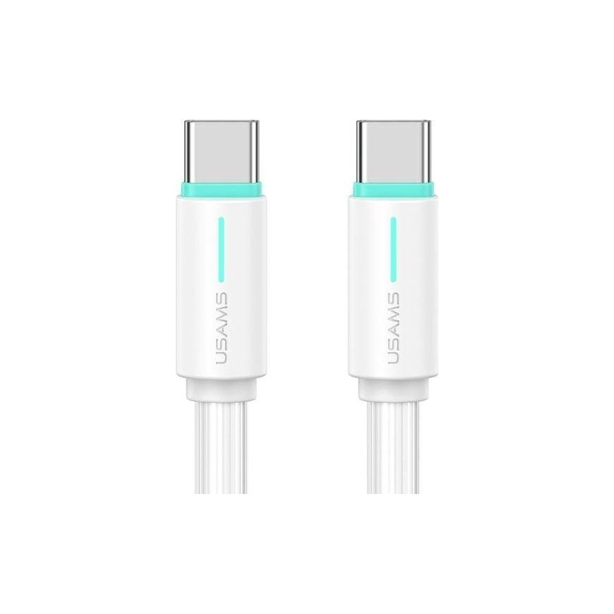 USAMS Kabel USB-C|USB-C 1m SJ734 biały|white YU Series SJ734USB0
