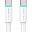 USAMS Kabel USB-C|USB-C 1m SJ734 biały|white YU Series SJ734USB0 USAMS Kabel USB-C|USB-C 1m SJ734 biały|white YU Series SJ734USB0