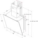 Whirlpool WHVP 82F LT K Sisseehitatud Must 650 m³/h A Whirlpool WHVP 82F LT K Sisseehitatud Must 650 m³/h A