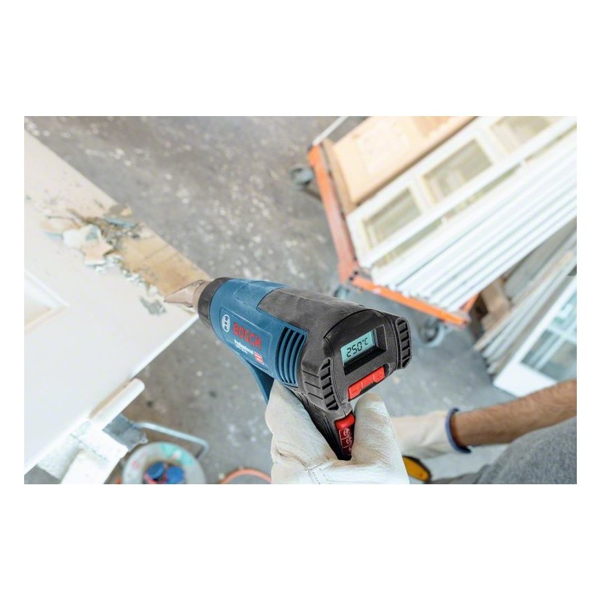 Bosch 0 601 2A6 201 kuumailmapistooli 500 l/min 630 °C 2000 W musta, Sininen – 3