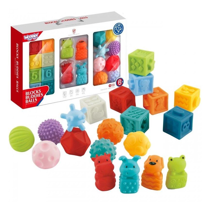 Puzzle Woopie Sensory Blocks to Squeeze Sound Learning Counting 20's