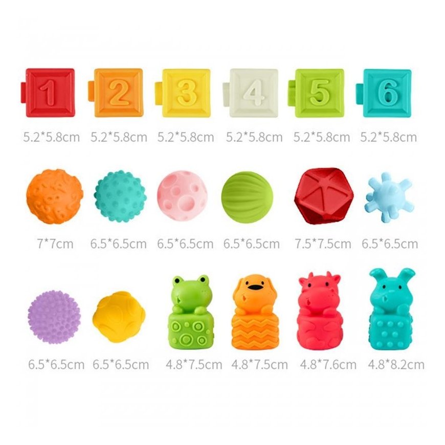 Puzzle Woopie Sensory Blocks to Squeeze Sound Learning Counting 20's – 2