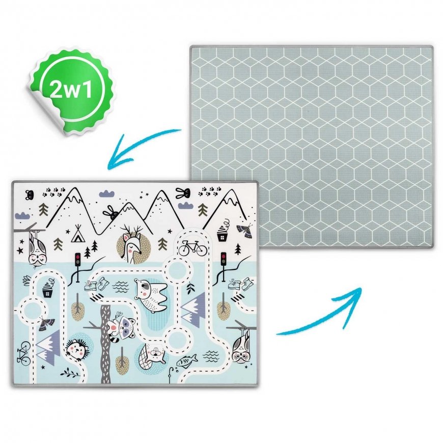 Double-sided training mat Nukido, 180x150 cm – 4