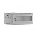 SZAFA INSTALACYJNA RACK WISZĄCA 19" 4U 600X450 Gray DRZWI PERFOROWANE LANBERG (FLAT PACK)