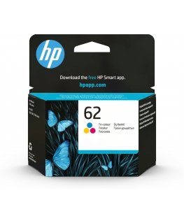 HP 62, Оригинальный струйный картридж , Трехцветный