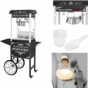Royal Catering Mobile popcorn machine with trolley, 230V, 1.6kW, black
