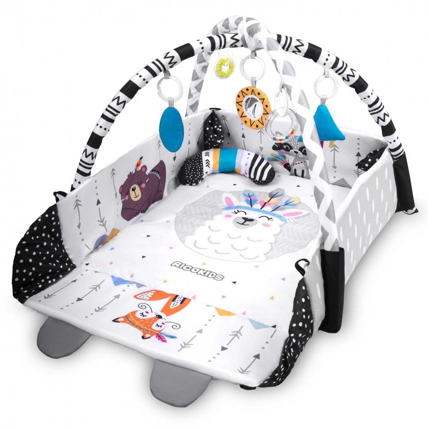 Ricokids Lavinamasis kilimėlis 100 x 100 cm + barškutis dovanų – 3