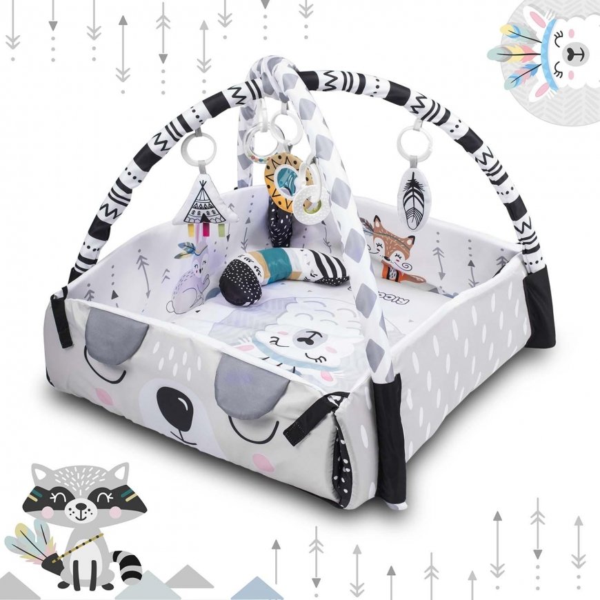 Ricokids Educational mat 100 x 100 cm + rattle as a gift – 5