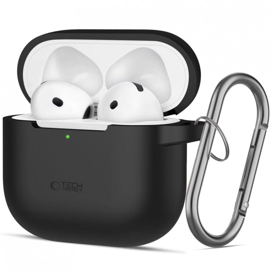 TECH-PROTECT SILICONE HOOK APPLE AIRPODS 4 BLACK
