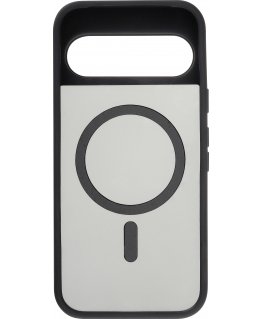 FoneKit Magnetic Soft Touch Protective Case, Google Pixel 9, Black/Grey