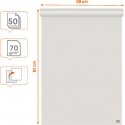 Nobo recycled flipchart paper 58 x 81 cm, blank/square, 2 x 50 sheets, 70g/m² Nobo recycled flipchart paper 58 x 81 cm, blank/square, 2 x 50 sheets, 70g/m²