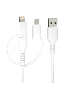 Forever recycling cable 3w1 1,5m 2,4A USB-A -USB-C+ microUSB +