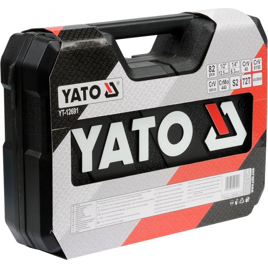 Yato YT-12691 padrunvõti Padrunvõtmete komplekt 82 tk – 2