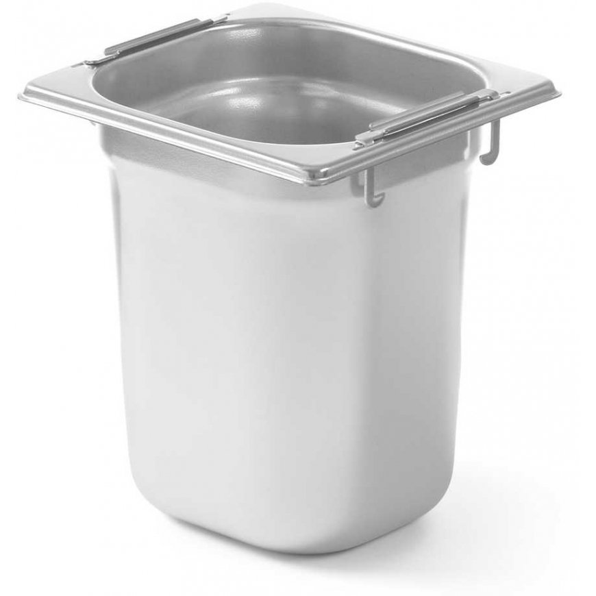 Hendi Stainless steel container with retractable handles, silver color – 3
