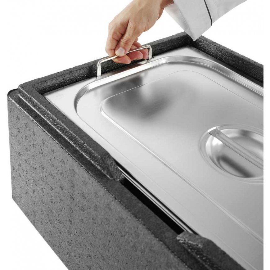 Hendi Stainless steel container with retractable handles, silver color – 5