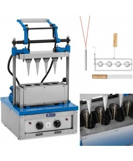 Royal Catering Waffle baking machine - 100-120 units/hour, 47 x 112 mm