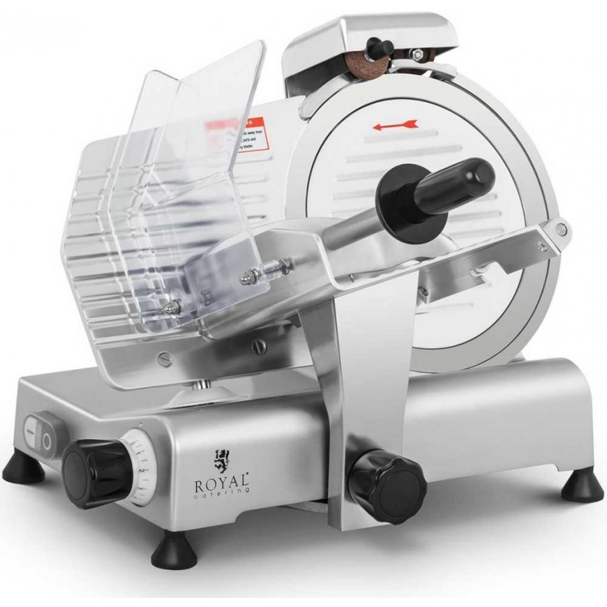 Royal Catering Elektrinė pjaustyklė mėsai ir sūriui 150W, 250mm