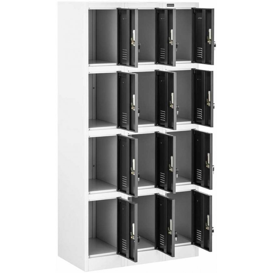 Frommstarck Metal cabinet with 12 lockable compartments – 5