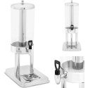 Royal Catering Beverage dispenser with cooling system 5.5 l, silver/clear Royal Catering Beverage dispenser with cooling system 5.5 l, silver/clear
