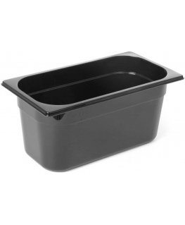 Hendi Black polycarbonate GN 1/3 container