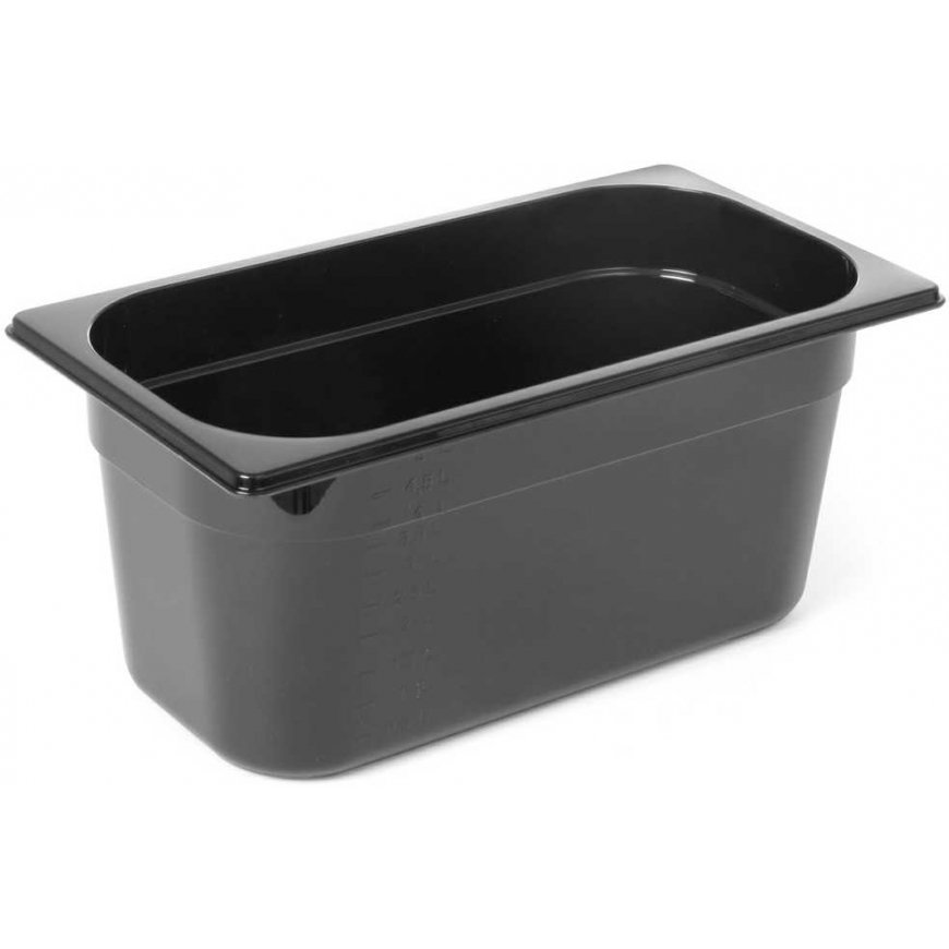 Hendi Black polycarbonate GN 1/3 container – 2