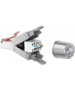 Goobay CAT 6 RJ45 connector for tool-free installation, STP shielded