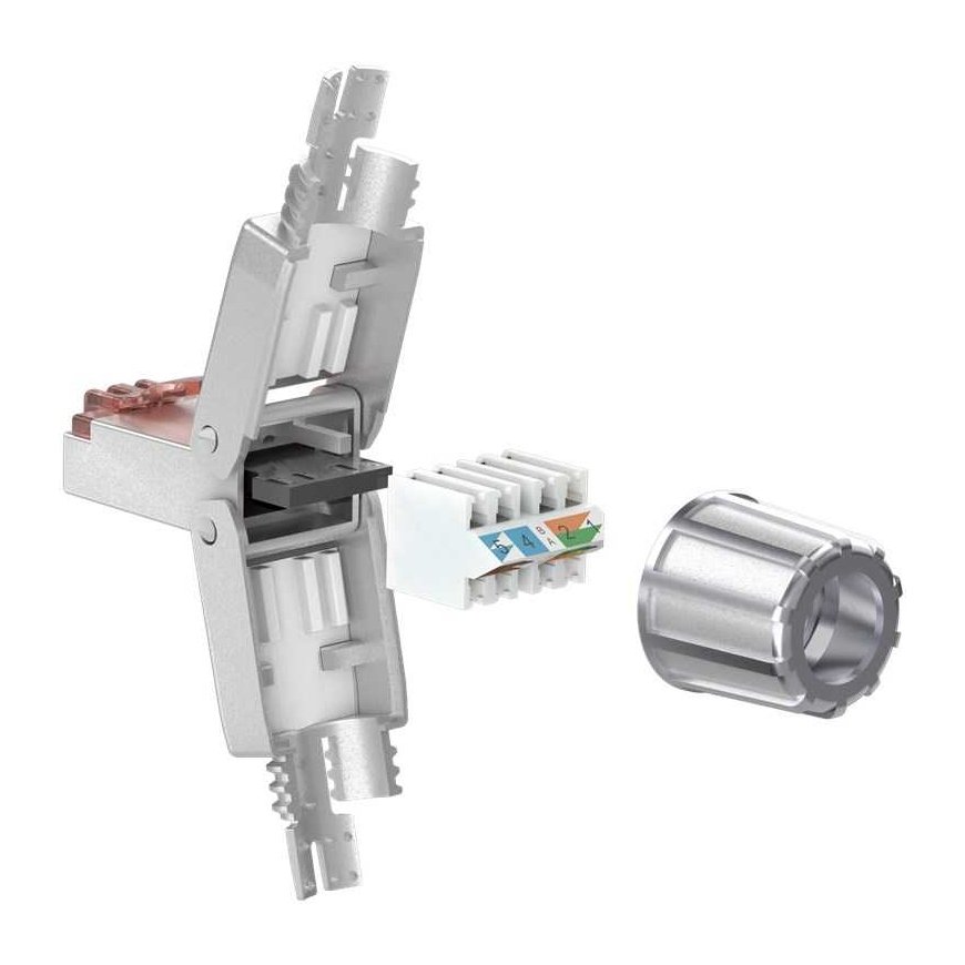Goobay CAT 6 RJ45 connector for tool-free installation, STP shielded – 2