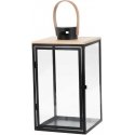 Myhome Lampion Dark Leather 21 x 21 x 40 cm MY HOME Myhome Lampion Dark Leather 21 x 21 x 40 cm MY HOME