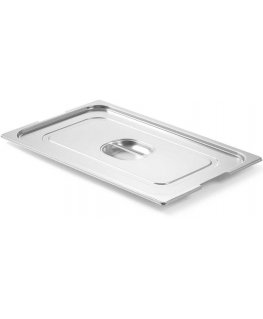 Hendi Stainless steel GN1/2 lid with cutout for handles 265x325mm