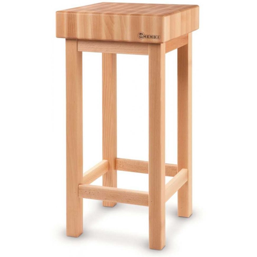 Mėsmalė Hendi Medinis mėsininko blokas iš buko medienos 500x150 mm, geltonas – 2