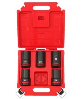 Milwaukee Accessories 5 Piece Long Impact Head Set MILWAUKEE SHW 1"