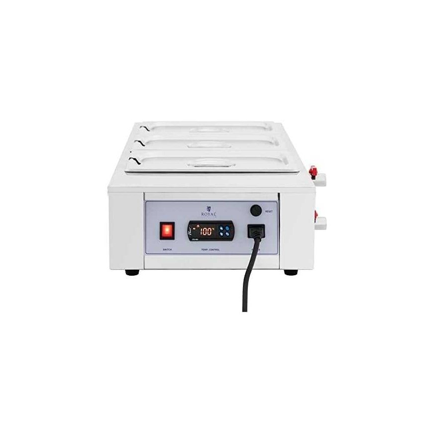 Royal Catering Elektrinis šokolado ir padažų šildytuvas 3 x 3,2 l 1500 W – 4