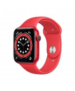 Apple Watch Series 6 OLED 44 mm Цифровой 368 x 448 пикселей Сенсорный экран Красный Wi-Fi GPS (спутниковый)