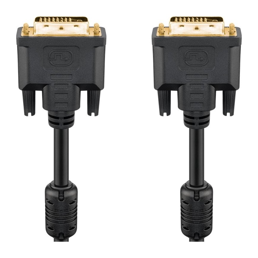 Goobay 93112 DVI cable 5 m DVI-D Black