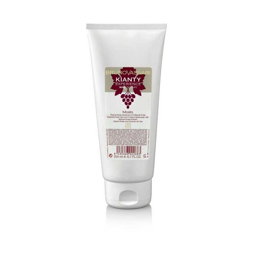 Bruno Vassari, Kianty Experience, Grape, Revitalizing, Creamy, For Face, 200 ml