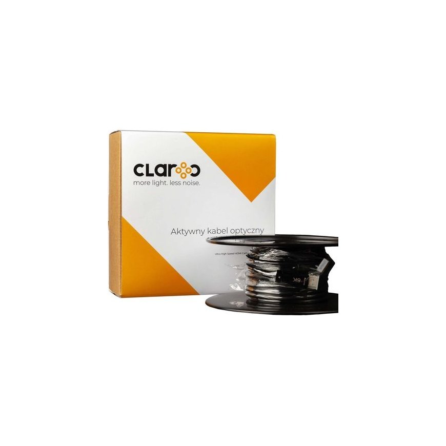 Claroc Kabel optyczny HDMI 2.1 w oplocie AOC 8K@60Hz, 4K@120Hz 20 m