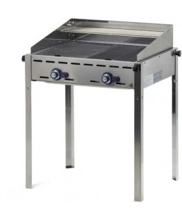 Hendi Gas grill with burners and shelf