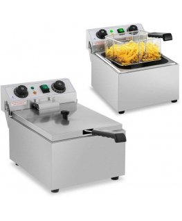 Royal Catering Elektrinė gastronominė gruzdintuvė 230 V, 3200W, 10 L, nerūdijantis plienas