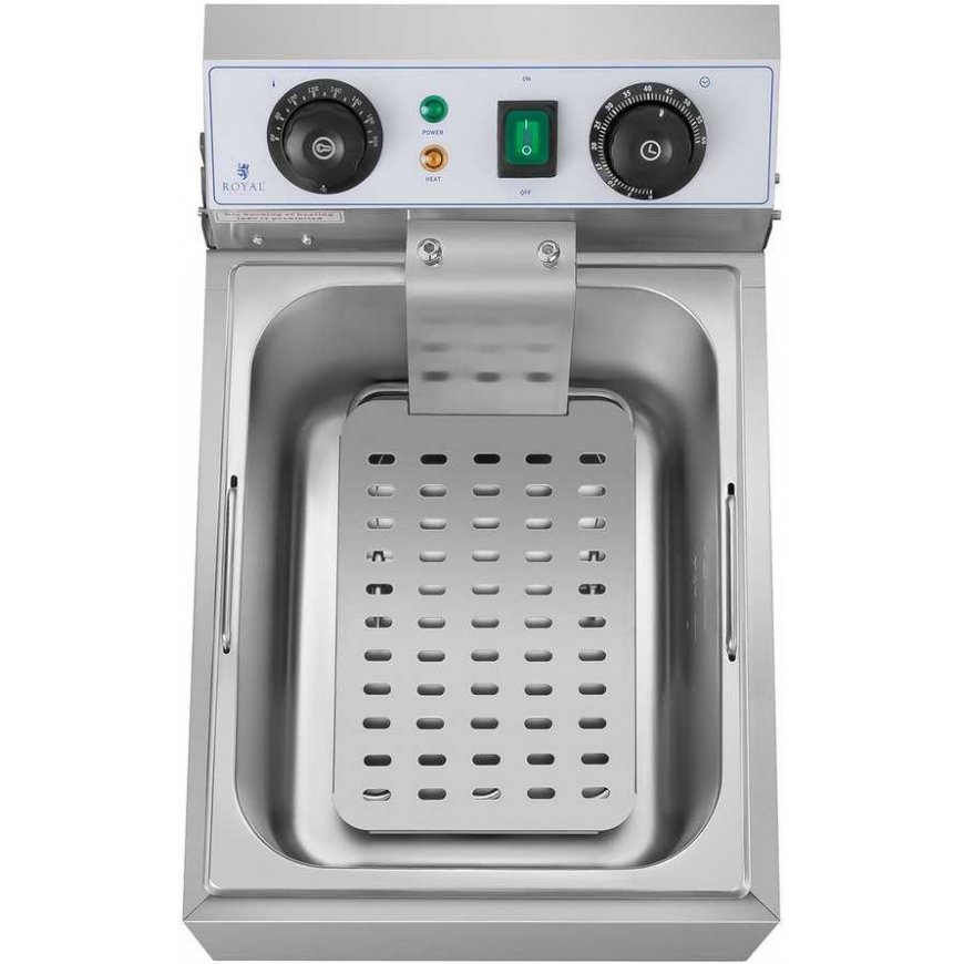 Royal Catering Electric gastronomic fryer 230 V, 3200W, 10 L, stainless steel – 4