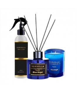 Sorvella Perfume Blue Angel set aroma diffuser 120ml + inner fragrance 200ml + scented candle 170g