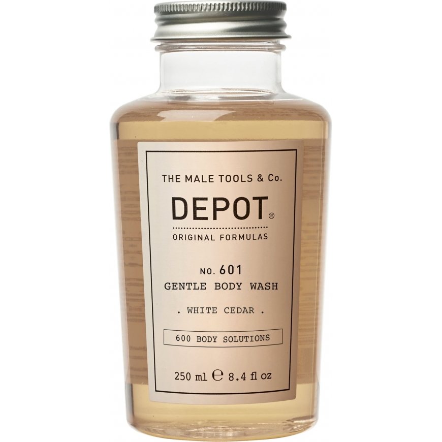 Depot, 600 Body Solutions No. 601, Botanical Complex, Cleansing, Baltas Cedar, Kūno prausiklis, 250 ml