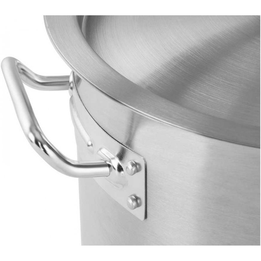 Royal Catering Stainless steel gastronomic pot with lid, 36 L – 5