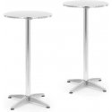Royal Catering Apvalus baro stalas, sidabrinis, 2 vnt.