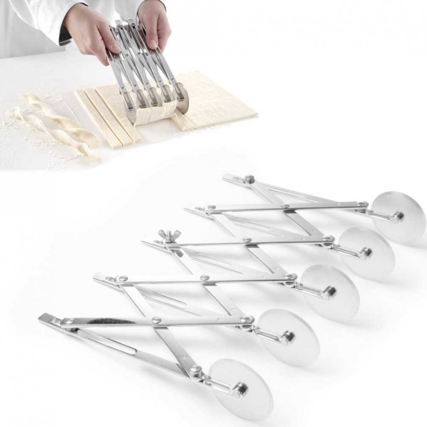 Hendi Adjustable Dough Marker with 5 Blades 13-125mm Stainless Steel