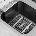 Royal Catering Electric double free-standing fryer with cabinet, 26 L