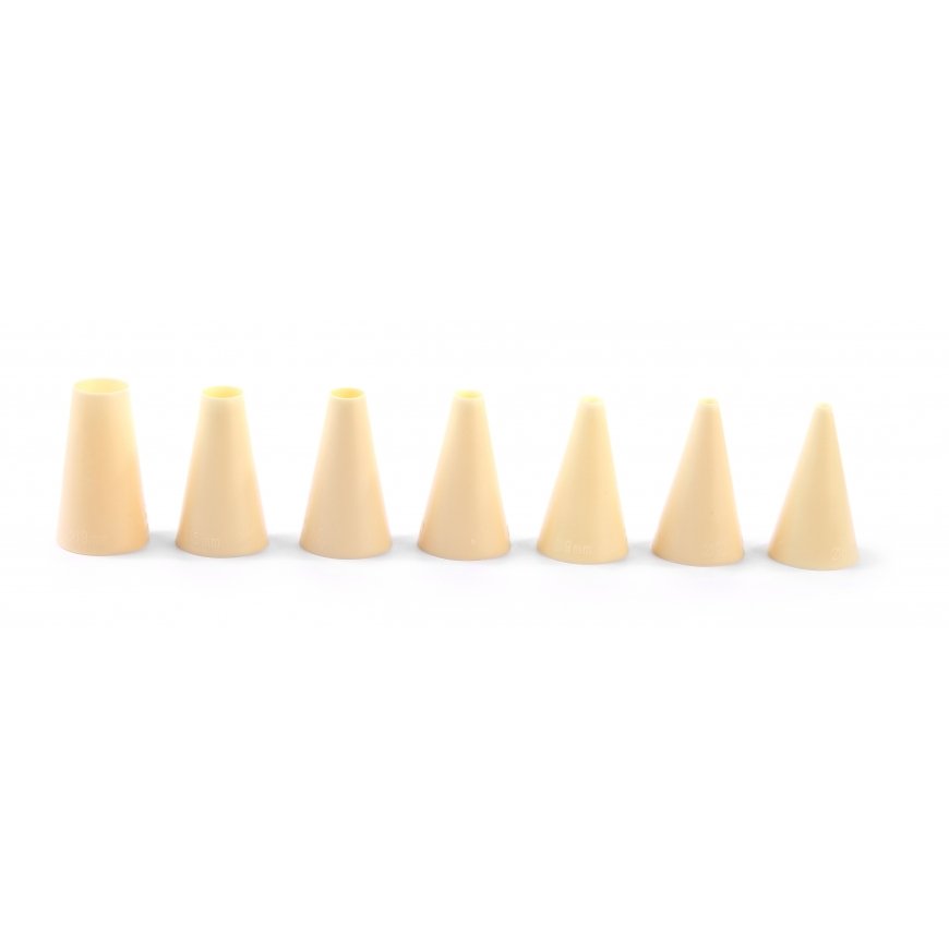Sugar sleeve tips for decoration, 7 pcs. - Hendy
